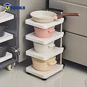【UTOOKII】可調式四層廚房鍋具收納架-DIY
