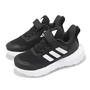 adidas 慢跑鞋 FortaRun 3.0 EL C 中童 小朋友 黑 白 魔鬼氈 運動鞋 愛迪達 IH2859 16.5cm BLACK/WHITE
