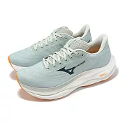 Mizuno 慢跑鞋 Wave Sky 9 超寬楦 男鞋 灰 黑 高緩衝 穩定 運動鞋 美津濃 J1GC2511-03 25cm GREY/BLACK