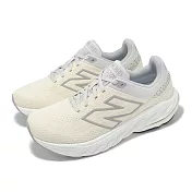 New Balance 慢跑鞋 Fresh Foam X 860 V14 D 寬楦 女鞋 米 灰 緩衝 運動鞋 NB W86014A-D 23.5cm BEIGE/GREY