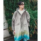 日本 KiU  第二代 標準成人有袖斗篷雨衣 內側TPU防水膜 耐水壓20000mm H2O 漸變橄欖金棕 404-266