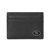 BURBERRYCotswolds騎士標誌小牛皮卡片夾  黑色