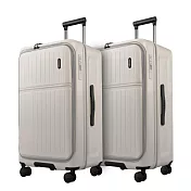 cctogo ∣ 26吋+26吋立可開煞車旅箱 多色選 26吋 月光米＋26吋月光米