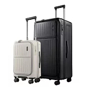 cctogo ∣ 30吋+20吋立可開煞車旅箱 多色選 30吋 探索黑+20吋月光米