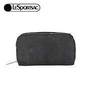 LeSportsac 2025夏季新品 Rectangular Cosmetic 長形化妝包(6511) HD72黑色花卉