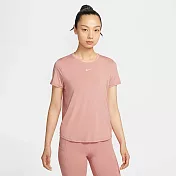 NIKE AS W NK ONE CLASSIC DF SS TOP 女短袖上衣-FN2799685 XS 粉紅色
