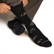 【紐西蘭Icebreaker】男 中筒輕薄毛圈休閒襪(營火露營) M 碳黑