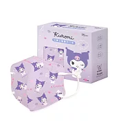 【ONEDER旺達棉品】三麗鷗酷洛米兒童立體口罩(15入組)- 酷洛米 滿版 KU-BBZ003