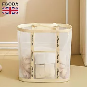 【英國FGODA】手提式網紗洗衣籃/收納籃