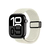 DUX DUCIS Apple Watch (42/44/45/46/49mm) 彈力磁吸扣編織錶帶 -星光色