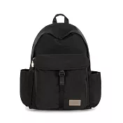 J II 後背包 星海尼龍防潑水後背包-6607-1 黑色