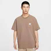 NIKE AS M NSW SS PCK TEE GCEL 男短袖上衣-IF0621214 S 棕色