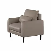 IDEA-輕奢貓抓皮蓬鬆單人沙發/兩色可選 卡其色