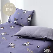英國Abelia《Sanrio-暗黑KUROMI》天絲信封枕套--2入