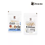 【Chew Me】寵物凍乾零食《凍乾鮮干貝+甲魚蛋｜凍乾鮮蝦仁+甲魚蛋》30g-2包組(寵物零食/貓狗零食/天然原肉/副食) 凍乾鮮干貝+甲魚蛋