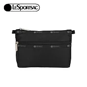 LeSportsac 2025夏季新品 Cosmetic Clutch 雙層拉鍊化妝包(7105) R086永恒黑