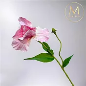 【Floral M】法式優雅女神單朵加大鳶尾花氣質粉仿真花花材（1入組）