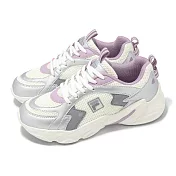 Fila 休閒鞋 Innovation 女鞋 白 銀 拼接 復古 運動鞋 斐樂 5C941Z894 23cm WHITE/SILVER