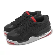 Nike 休閒鞋 Air Jordan 4 RM GS 大童 女鞋 Bred 黑 紅 低筒 喬丹 FQ7938-061 23cm BLACK/RED