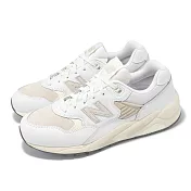 New Balance NB 休閒鞋 580 男鞋 女鞋 白 米 復古 緩震 NB 紐巴倫 MT580VTG-D 22.5cm WHITE/BEIGE