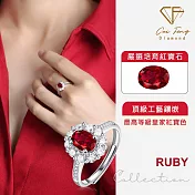 【CF鑽飾】女戒《赤心》1克拉培育紅寶石 戒指