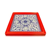 【C’est Chic】玥笙薈景德鎮青花瓷方茶盤-幅27.5cm-5色可選 風化紅