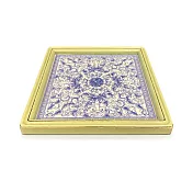 【C’est Chic】柏詩南景德鎮青花瓷方茶盤-幅30.5cm-4色可選 風化豆綠