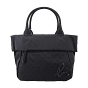 agnes b. 日本限定點點船型手提包 小/灰綠點