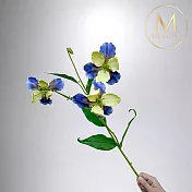 【Floral M】莫內花園愛麗絲鳶尾花克萊爾藍仿真花花材（1入組）