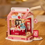 【Robotime】Rolife草莓牛奶盒