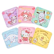 【ONEDER旺達棉品】三麗鷗家族小方巾 Sanrio三入純棉小方巾-  凱蒂.大耳狗.布丁狗 SO-DI001