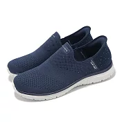 Skechers 休閒鞋 Virtue-Starlight Slip-Ins 女鞋 藍 白 緩衝 套入式 懶人鞋 104450NVY 23.5cm NAVY