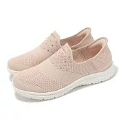 Skechers 休閒鞋 Virtue-Starlight Slip-Ins 寬楦 女鞋 卡其 白 套入式 懶人鞋 104450WCHMP 23cm CHAMPAGNE