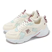 Fila 休閒鞋 Innovation 女鞋 米 紅 拼接 復古 運動鞋 斐樂 5C941Z167 23cm BEIGE/RED