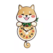 搖擺柴犬掛鐘
