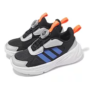 adidas 慢跑鞋 Ozelle BOA K 中童 銀 黑 運動鞋 方便穿脫 愛迪達 JI1041 16.5cm CORE BLACK/GREY/BLUE