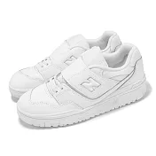 New Balance 休閒鞋 550 中童 小朋友 白 復古 魔鬼氈 運動鞋 NB PHB550WW-M 17cm WHITE