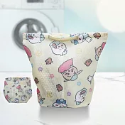 吉伊卡哇-方形手提雙層洗衣袋-黃-2入