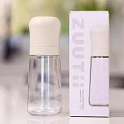ZUUTii 玻璃防漏調味料瓶(兩入組) /奶油白+奶油白