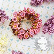 【PinkyPinky Boutique】鍍14K金 童話感風鈴花 花朵別針 / 胸花 (嫣粉)