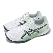 Asics 羽球鞋 Powerbreak FF 男鞋 白 綠 一期一會系列 支撐 室內運動 羽排鞋 亞瑟士 1071A101104 25.5cm WHITE/TRANQUIL TEAL