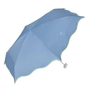 【官方直營】Wpc.糖果波浪傘簷手動遮光降溫傘  深藍