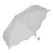【官方直營】Wpc.糖果波浪傘簷手動遮光降溫傘  淺灰
