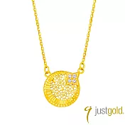 【Just Gold 鎮金店】日月星光 黃金項鍊