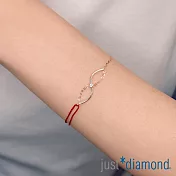 【Just Diamond】Rosy wishes-無限 鑽石手鍊