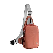 《TRAVELON》Voyages 3層防盜胸背包 - 磚紅