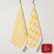 《NOW》純棉擦拭布2入 - 黃甜檸檬76x51cm