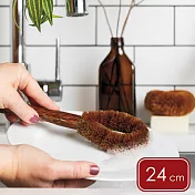 《NOW》長柄清潔椰棕刷(24cm)  | 洗碗刷 餐具刷