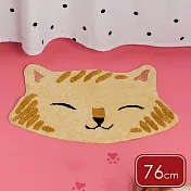 《danica》Jubilee純棉吸水地墊(橘貓76x49cm) | 腳踏墊 浴室地墊 踏墊