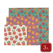 《danica》Ecologie蜂蠟保鮮布3件 - 柑橘